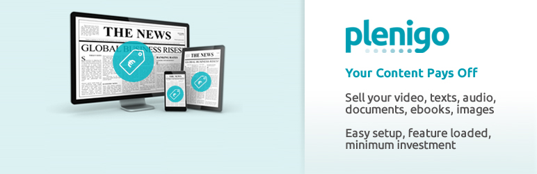 WordPress Plenigo Plugin Banner Image