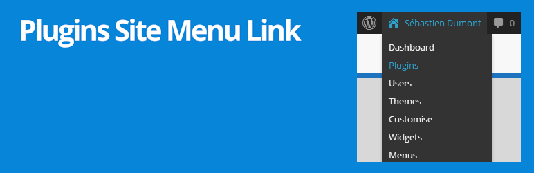 WordPress Plugins Site Menu Link Plugin Banner Image