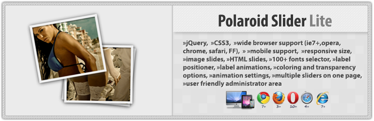 WordPress Polaroid Slider Lite Plugin Banner Image