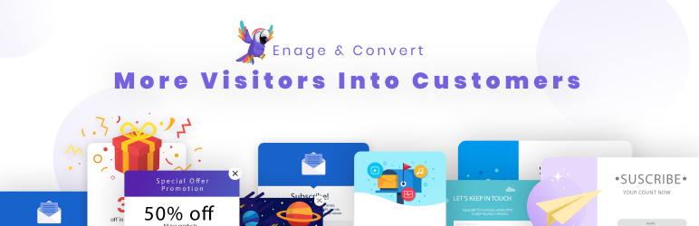 WordPress Popups, WordPress Lead Generation Opt in, Email Popup, Exit-Intent Popup – Poptin Plugin Banner Image