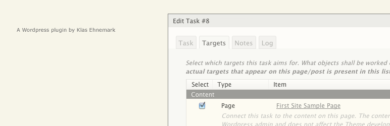 WordPress Project Tasks Plugin Banner Image
