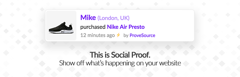 WordPress ProveSource Plugin Banner Image