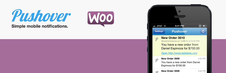 WordPress Pushover for WooCommerce Plugin Banner Image