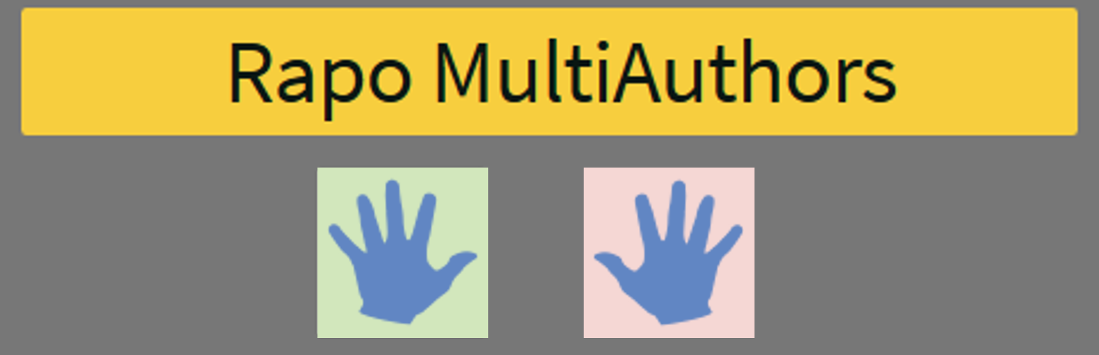 WordPress Rapo MultiAuthors Plugin Banner Image