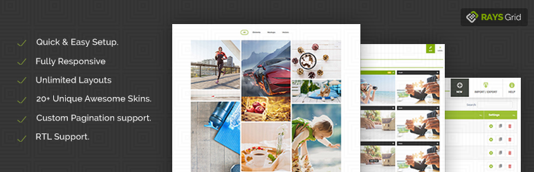 WordPress RAYS Grid Plugin Banner Image