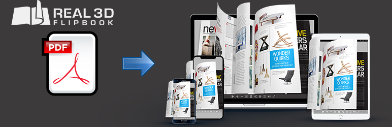 WordPress Real3D Flipbook Plugin Banner Image