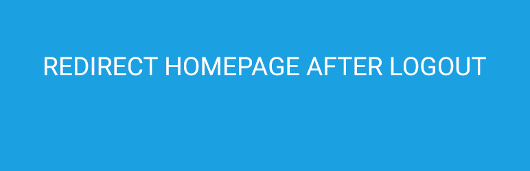 WordPress Redirect Homepage After Logout Plugin Banner Image