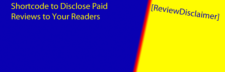 WordPress Review Disclaimer Plugin Banner Image
