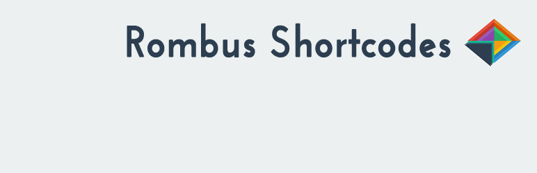 WordPress Rombus Shortcodes Plugin Banner Image