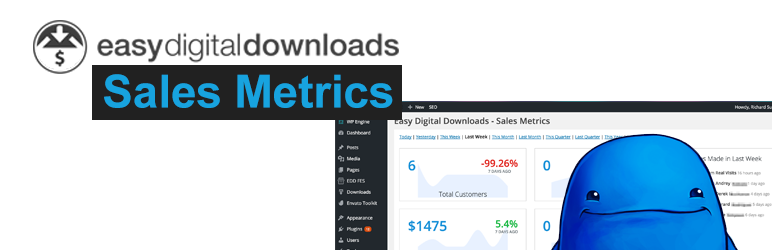WordPress Sales Metrics for Easy Digital Downloads Plugin Banner Image