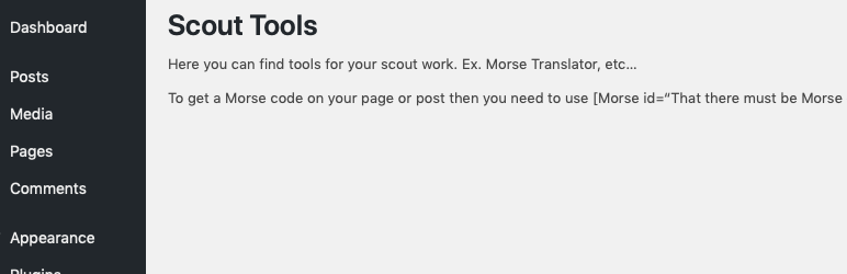 WordPress Scout Tools Plugin Banner Image