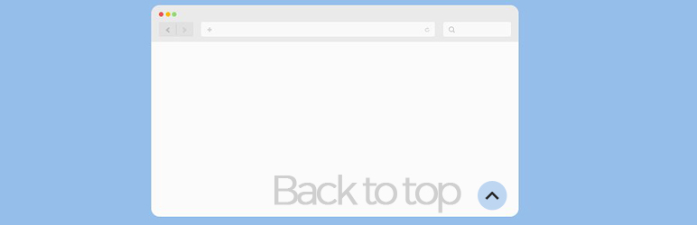 WordPress Scroll Back To Top Button Plugin Banner Image