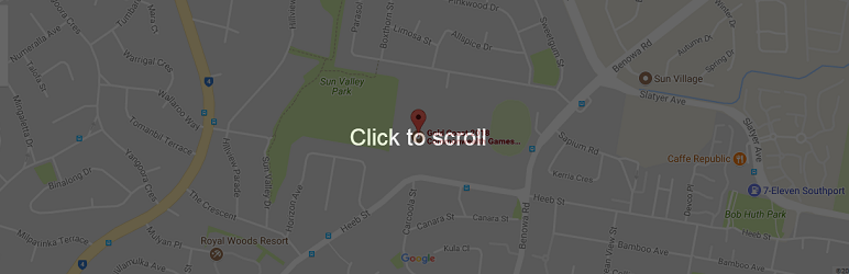 WordPress Scroll Stop Google Maps Plugin Banner Image