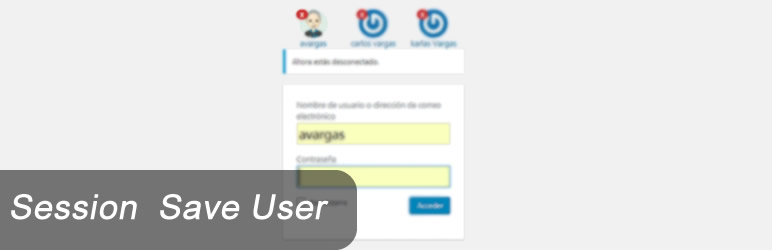 WordPress Session Save User Plugin Banner Image