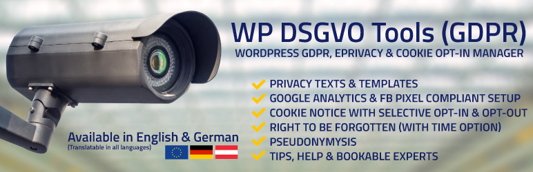 WordPress WP DSGVO Tools (GDPR) Plugin Banner Image