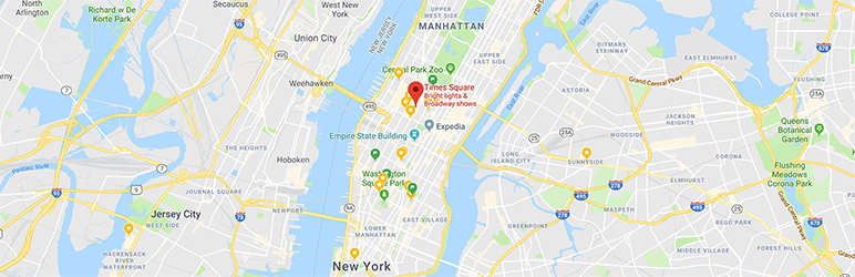 WordPress Simple Google Maps Shortcode Plugin Banner Image