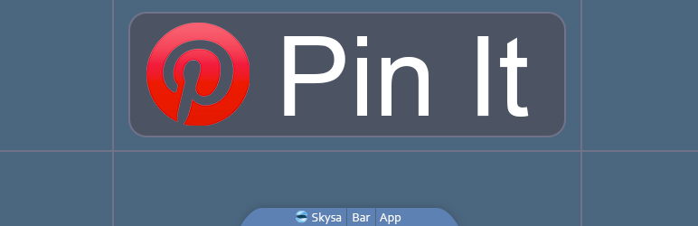 WordPress Skysa Pinterest “Pin It” App Plugin Banner Image