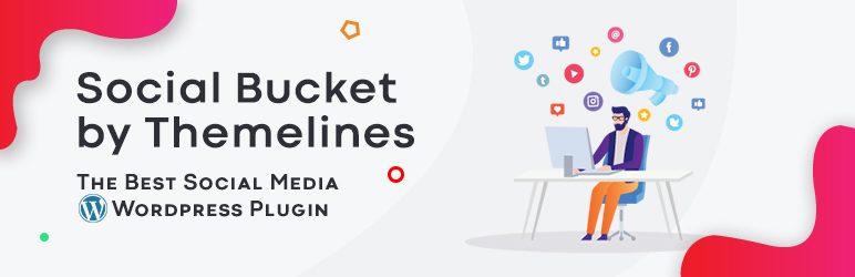 WordPress Social Bucket – Follow, Share and Review Plugin Banner Image