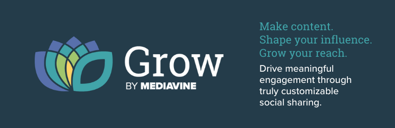 WordPress Social Sharing Buttons – Grow by Mediavine Plugin Banner Image