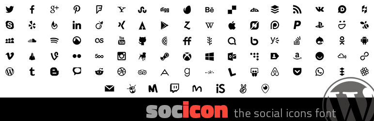 WordPress Socicon Plugin Banner Image
