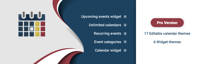 WordPress Calendar by 10Web – Responsive Event Calendar Plugin Banner Image