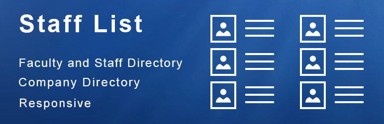 WordPress Staff List Plugin Banner Image