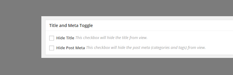 WordPress Title Toggle for Storefront Theme Plugin Banner Image
