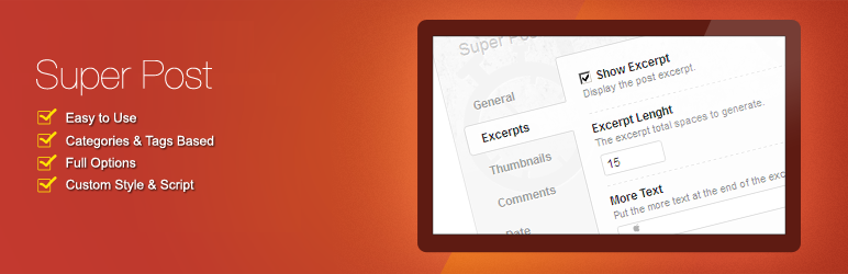 WordPress Super Post Plugin Banner Image