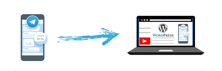 WordPress Channel Widget for telegram Plugin Banner Image
