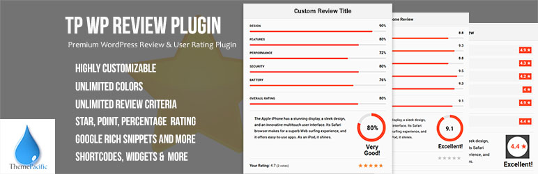 WordPress Themepacific WordPress Review Lite Plugin Banner Image