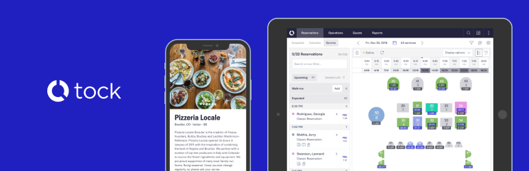 WordPress Tock Widget Plugin Banner Image