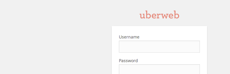 WordPress Uber Login Logo Plugin Banner Image