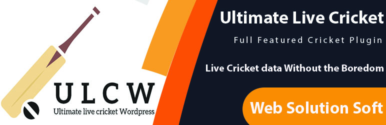 WordPress Ultimate Live Cricket WordPress Lite Plugin Banner Image
