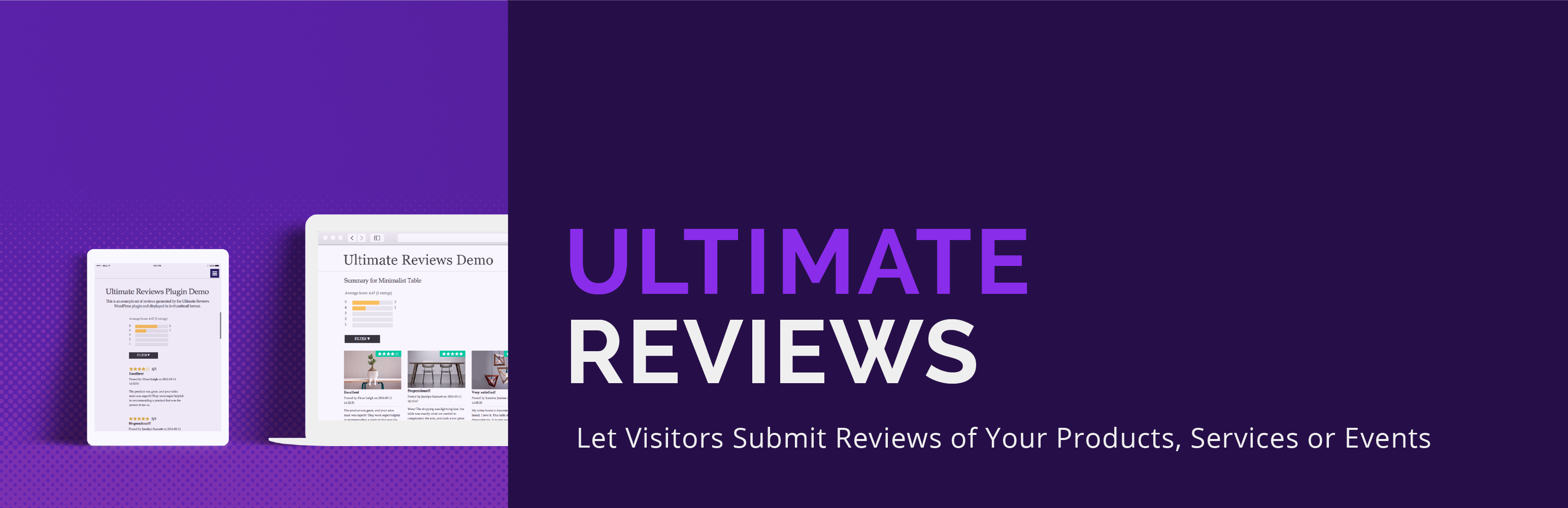 WordPress Ultimate Reviews Plugin Banner Image