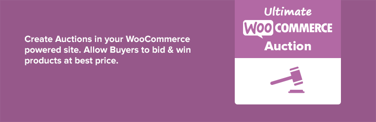 WordPress Ultimate WooCommerce Auction Plugin Plugin Banner Image