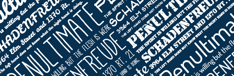 WordPress Use Any Font [ Freemium ] Plugin Banner Image