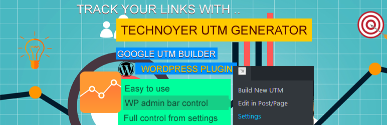 WordPress UTM Code Generator for Google Analytics Tracking URL Plugin Banner Image