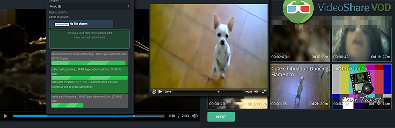 WordPress Video Share VOD – Turnkey Video Site Builder Plugin Banner Image