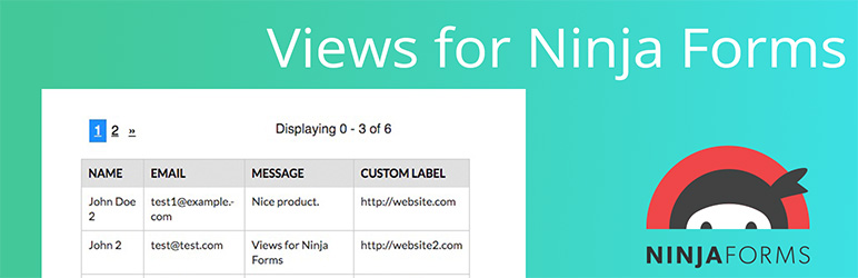 WordPress Views for Ninja Forms Plugin Banner Image