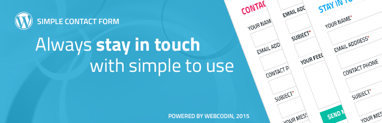 WordPress WCP Contact Form Plugin Banner Image
