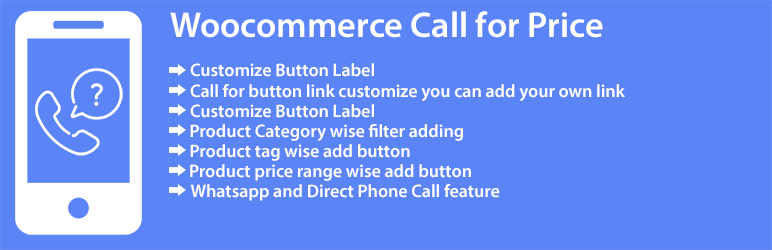 WordPress Woocommerce Call for Price Plugin Banner Image