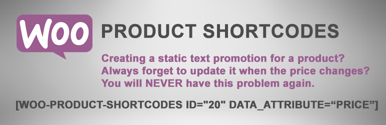 WordPress Woocommerce Product Shortcodes Plugin Banner Image