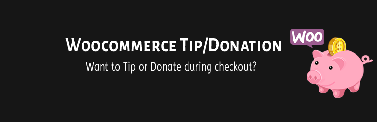 WordPress Woocommerce Tip/Donation Plugin Banner Image