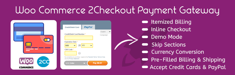 WordPress 2Checkout Payment Gateway for WooCommerce Plugin Banner Image
