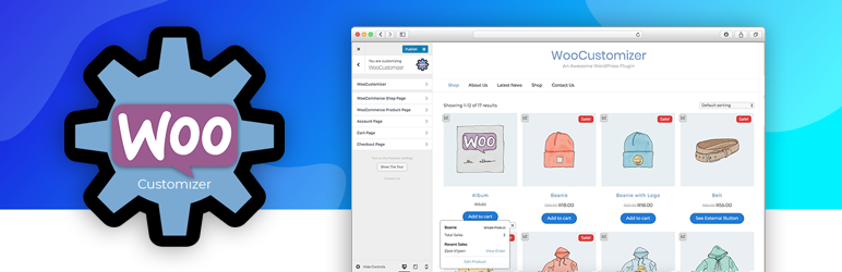 WordPress WooCustomizer – Customize WooCommerce Pages Plugin Banner Image
