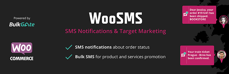 WordPress WooSMS – SMS Module for WooCommerce Plugin Banner Image