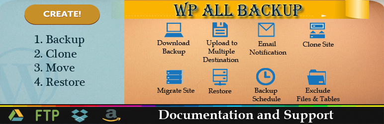 WordPress WP All Backup Plugin Banner Image