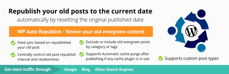WordPress WP Auto Republish Plugin Banner Image