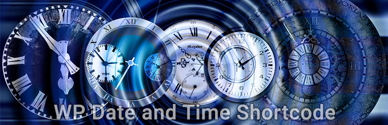 WordPress WP Date and Time Shortcode Plugin Banner Image