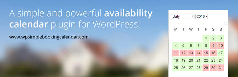 WordPress WP Simple Booking Calendar Plugin Banner Image